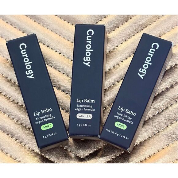 CUROLOGY - NWT - Lip Balm Bundle of 3 (2 Mint and1 Vanilla). One-Handed Tubes - Picture 11 of 16